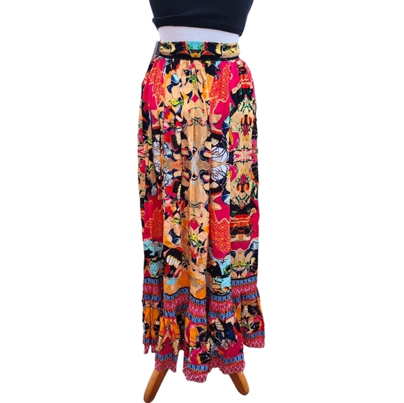 Anthropologie Bhanuni Jyoti Christia High low Maxi Skirt - Picture 15 of 16